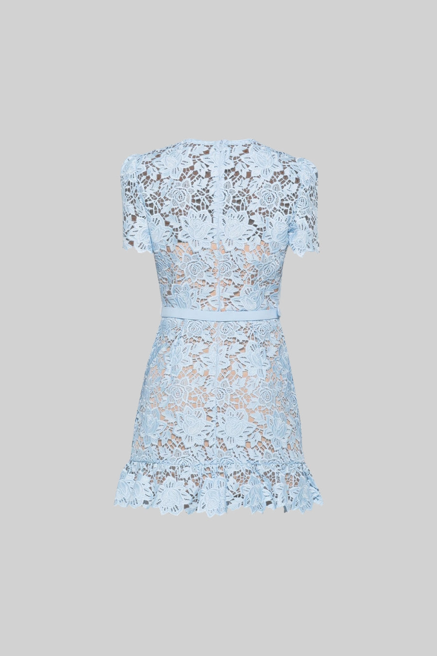 Short Sleeve Embroidered Floral Dress