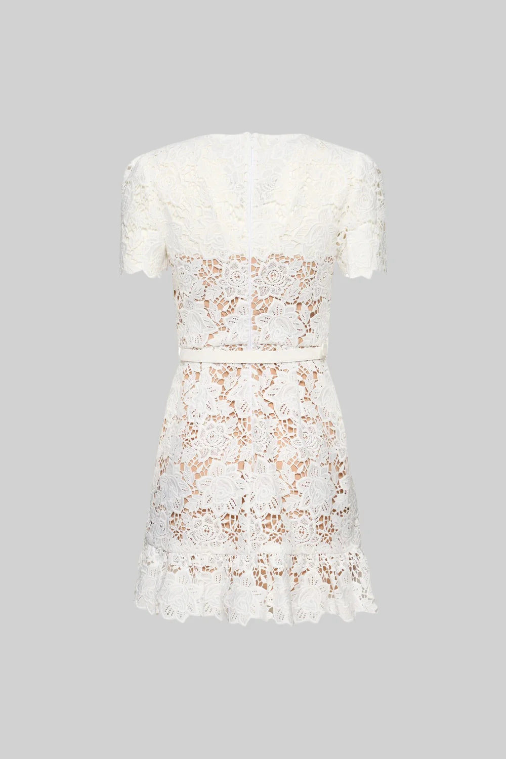 Short Sleeve Embroidered Floral Dress