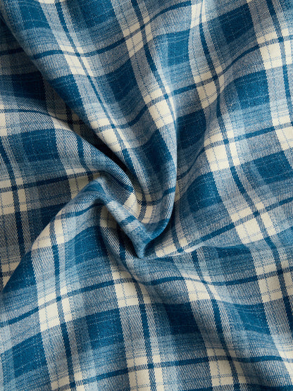 Retro Ethnic Style Lapel Reddish Brown Plaid Maxi Dress