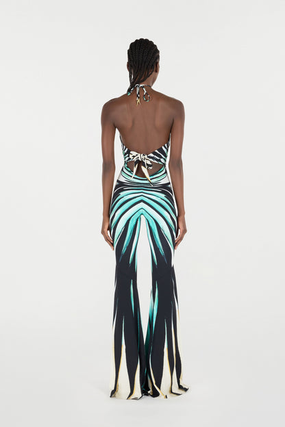 Ray of Sea Print Jumpsuit